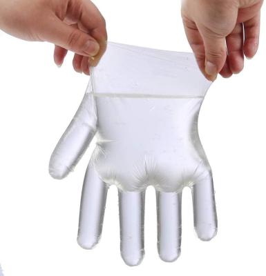 China Best cpe food service gloves household cheap cpe glove disposable plastic gloves for sale