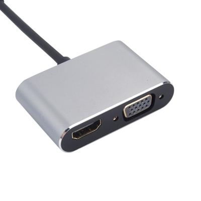 China Mobile Devices Laptop HCET Factory Supply Aircraft Case USB C C Hub 4k 30Hz HD-MI Aluminum Adapter for sale