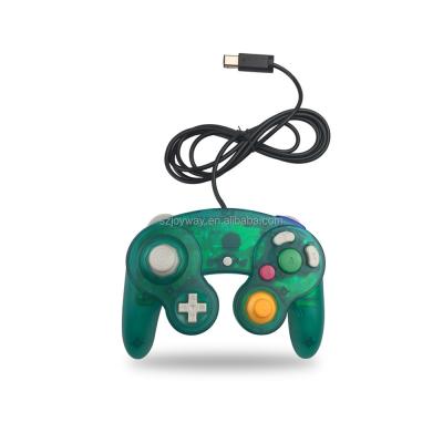 China Transparent Dark Green Color For Nintendo Gamecube NGC Wired Shock Game Controller, Joypad, Gamepad JW-NGCCONTROLLER for sale