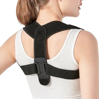 China Durable Adjustable Back Brace Shoulder Belt Posture Support Band Clavicle Body Posture Corrector For Men And Women for sale