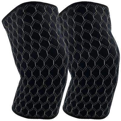 China Daily Life + Sports Knee Exerciser Fitness Jacquard Nylon Knitted Knee Sleeve Suitable for Men and Women for sale