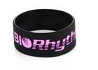 China 1 Inch Extra Wide Debossed And Ink Filled Custom Silicone Rubber Wristbands for sale