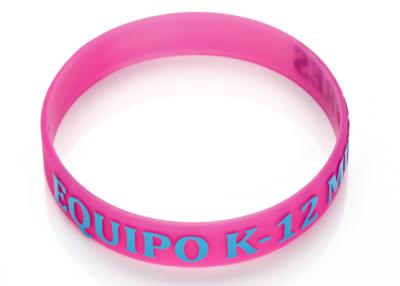 China 3D Printed Promotional Silicone Bracelets Custom Silicone Rubber Wristbands for sale