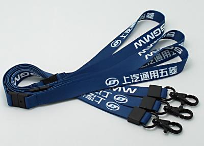 China Printing Logo Cotton Neck Lanyards , Custom Logo Lanyards Adjustable Elasticity for sale