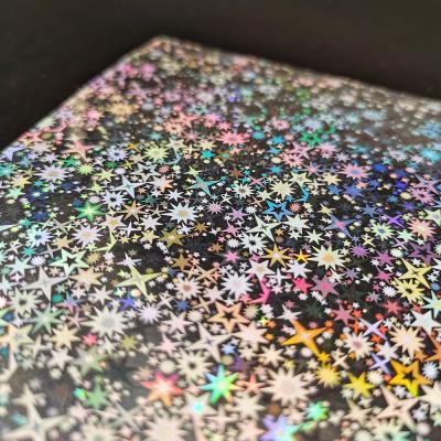 China High Quality Compostable Holographic Metallic Paper Free Anticurl Biodegradable Recyclable Compostable Plastic For Cosmetics Box for sale