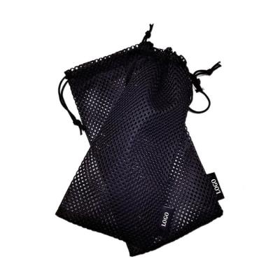 China Factory Wholesale Folding Gym Bag Mesh Laundry Drawstring Pouch Nylon Closure Rope Lock Closure for sale