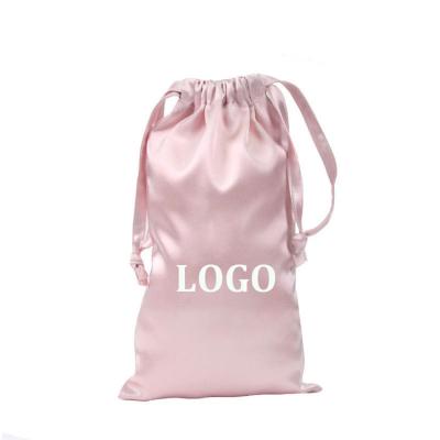 China Folding Satin Rose Gold Gift Bags Jewelry Bags Satin Dust Bags For Handbags, Shoes for sale