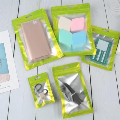 China Recyclable Custom Printed Resealable Mylar Bag Zip Lock Plastic Bag Packaging Bags For Gift Jewelry Phone Case Organizer Storage for sale