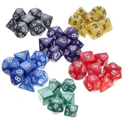 China Factory Custom Acrylic/Colored Acrylic Plastic Polyhedral Dies Set Set for DND or RPG for sale