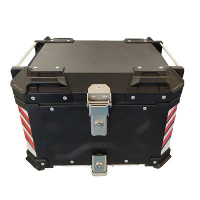 China Motorcycle 45L Waterproof Aluminum Top Box Waterproof Tail Box For Delivery Motorcycles for sale