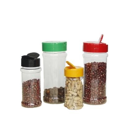 China VANJOIN 200g food packaging spice plastic bottle for foods 200ml packaging spice powder jar with shaker lid for sale