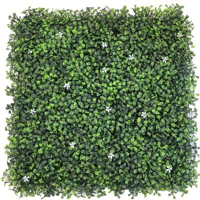 China Eco-friendly Artificial Plant Hedge Wall Hanging Flower Plant Panel Hanging Vertical Garden Simulated Plant for sale