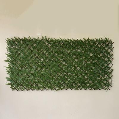 China Eco-friendly New Style Boxwood Hedge Panel Plastic Bamboo Artificial Fence For Outdoor Indoor Decoration for sale