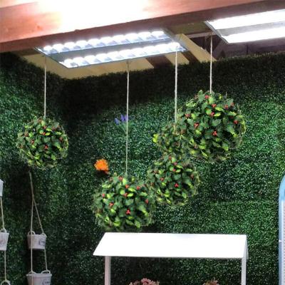 China Factory Wholesale Art Decor New Design Artificial Decorative Moss Ball Topiary Balls For Wall Hanging Wall Decoration for sale