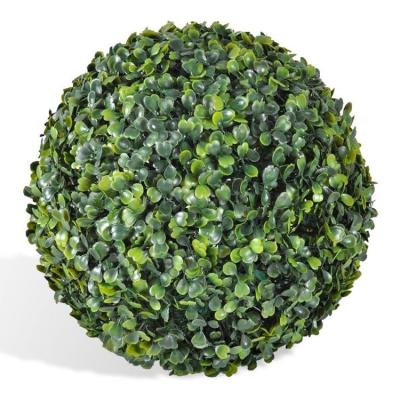 China 2021 Minimalist Best Selling Plastic Decorative Grass Ball Artificial Boxwood Topiary Balls For Garden Decor for sale