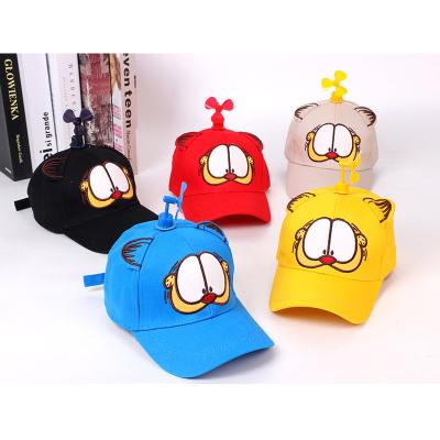 China Picture Outdoor Sport Kids Summer Cartoon Brim Embroidered Adjustable Baseball Hats Lovely for sale