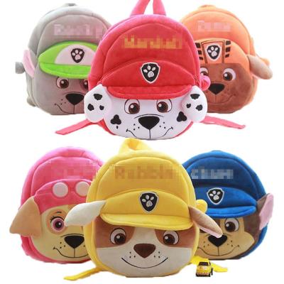 China Yuanyi 2021 new light child plush backpack cartoon bags kids baby school bags for kids patrol toddler backpack for sale