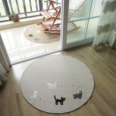 China Anti-Slip Washable Floor Mat With Cat Logo Floor Covering Carpet From Carpets Factory for sale