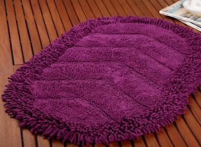 China Absorbent Cheap Microfiber Bathroom Mat Anti-Slip Shaggy Surface Modern Style Mat for sale