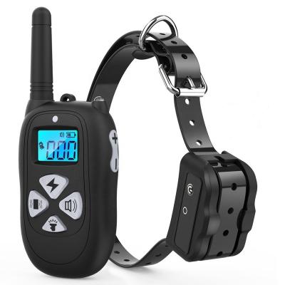 China Viable dog training collar with IPX7 rechargeable remote for 8 to 110 pounds of dogs for sale