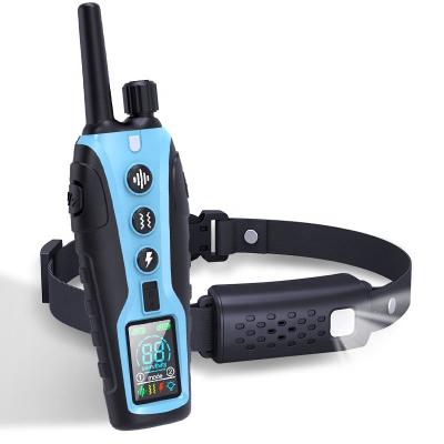 China 2022 New Product Advanced Technology e Collar 3280Ft Viable Control Chain Remote Dog Training Collar for sale