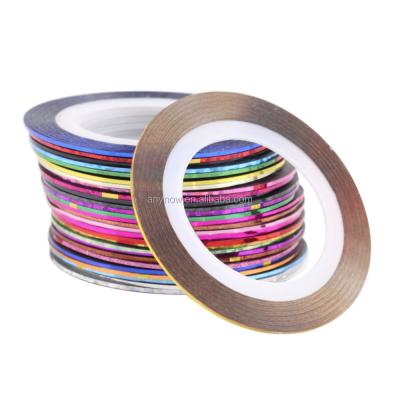 China OEM Accepted Acrylic Nail Art Decoration Rolls Nail Adhesive Art Striping Tape for sale