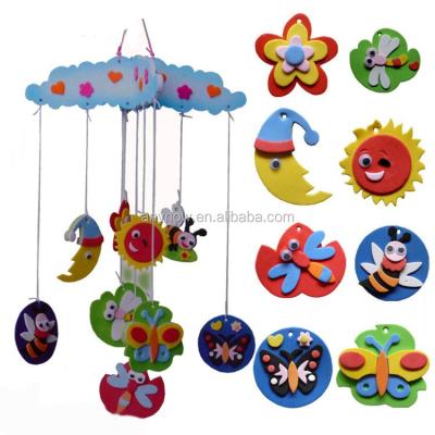 China Colorful Fashion Butterfly Bees Baby Kids Love Cute DIY Blow Spring Room Decoration for sale