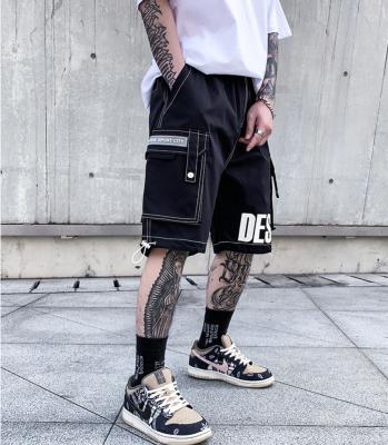 China INS Sportswear Men's Casual Breathable Printing Fiber Graffiti Bells Work Wear Abbreviations Of Men's Shorts for sale