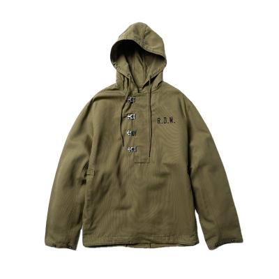 China Hot Sale American Ami Khaki Hooded Pullover Men's Retro Platform Jacket QUICK DRY for sale