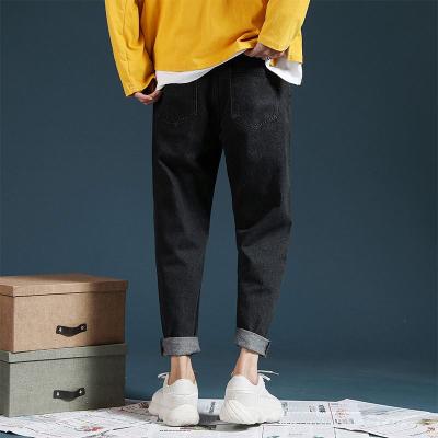 China Latest Design High Quality Cotton Breathable S Jeans Pants Printed Streetwear Style Autumn Fasion Male Retro Overall Spring Men' for sale