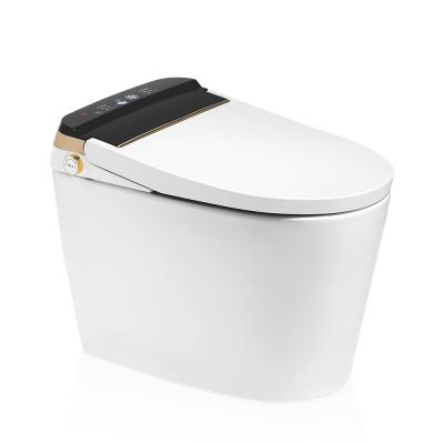 China New Hidden Tank Water Tank Design Hidden Instant Heating Ceramic Smart Toilet for sale