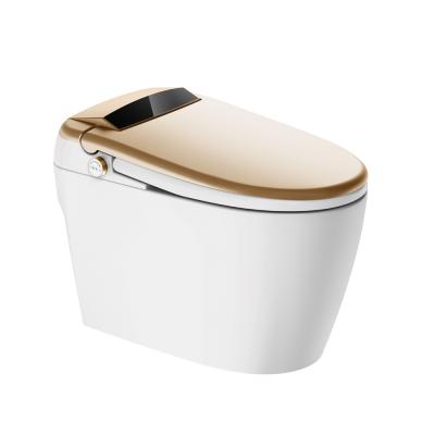 China High Quality Automatic Tank Flusing Air Hidden Hot Water Heated Seat Smart Toilet for sale