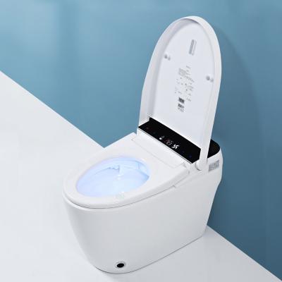 China High Quality White Ceramic Floor Mounted Automatic Flush Toilet Hidden Toilet Price Of Cistern Trap for sale