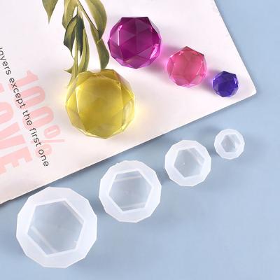 China Crystal Epoxy Resin Mold Desktop viable ornaments silicone DIY mold opens jewelry Diamond Making Tool decorations for sale