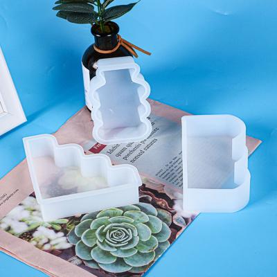 China Viable Aromatherapy Candle Silicone Mold Geometric Shape Epoxy Resin Silicone Mold For DIY Jewelry Craft Home Decoration Mold for sale