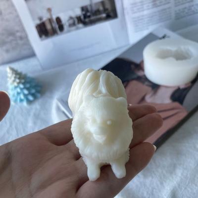 China Net Viable Celebrity Puppy Ice Cube Silicone Mold Ice Coffee Milk Tea Aroma Candle Cake Chocolate Epoxy Mold for sale