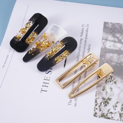 China Viable Gold Platypus Beak Hair Clip Accessories Jewelry Decoration Jewelry Clip Metal Hair Pin Wholesale Price for sale