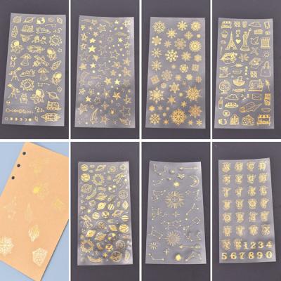 China DIY Crystal Epoxy Hand Account Sticker Hot Stamping Hot Sale Moon Viable Epoxy Snowflake Planet Material Aggregation Mold Sticker for sale