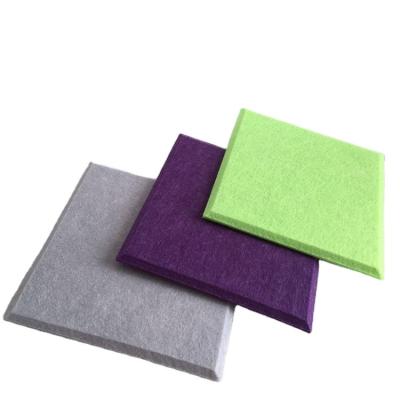 China Environmental Friendly Polyester Fiber Acoustic Wall Panel With Colored Acoustic Sound Proof Soundproofing Polyester Fiber Panel for sale