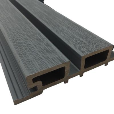 China Modern cheap cost exterior fireproof anti-UV wood plastic decking wpc panel for sale