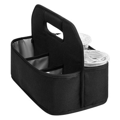 China Insulated Reusable Cup Drink Carrier for Delivery | Drink Caddy Bag, Cup Carrier Tote and Drink Carrier with Handle for sale