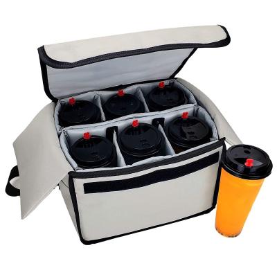 China Waterproof Commercial Insulated Drink Carrier for Drink Holder and Food Carrier w/ Divider -Keep Your Drink Cold and Food Hot for sale