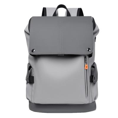 China Anti-Theft PU leather men's backpack men's large capacity travel backbag wholesale tooling function men's backpack for sale