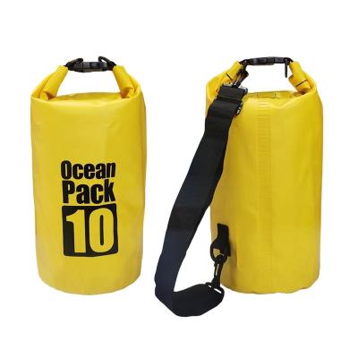 China Fashion PVC waterproof bucket bag waterproof bag beach drift swimming bag folding outdoor backpack for sale