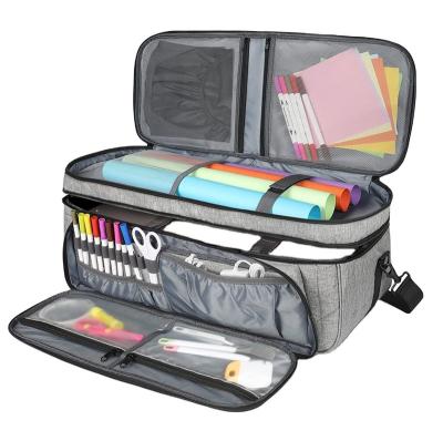 China Oxford Carrying Case for Cricut Maker,Double-Layer Carrying Case for Cricut Maker waterproof Tote Bag for Die Cut Machine with Cover for sale