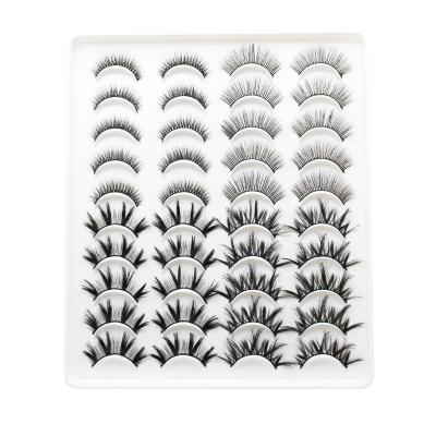 China Handcrafted Multiple Styles 20 Pairs 15mm Eyelash Wholesale D Curved Lashes Fluffy Mink Lashes Wholesale Seller 3d Mink Lashes Strips for sale