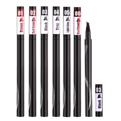 China 2022 High Quality Waterproof Vegan Eyebrow Pencil 4 Head Eyebrow Pencil for sale