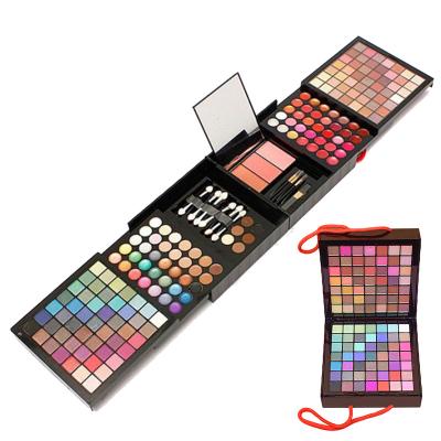 China Waterproof 177 Wholesale Eyeshadow Palette Lipstick Palette Blush Combination Makeup Tray Repair Makeup Set Eyeshadow Palette for sale