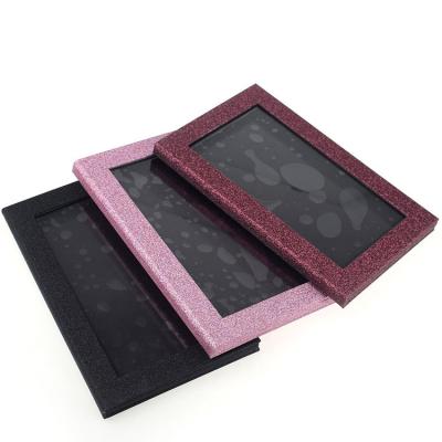 China High Quality Waterproof Empty Cardboard Magnetic Glitter Eyeshadow Palette In Stock Low MOQ for sale