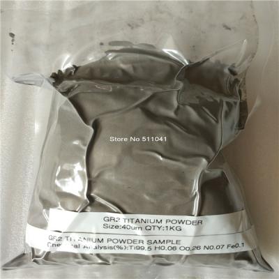 China Gr2 Grade2 titanium  powder 325mesh,  40um,1kg sample  State:New   Size:40um Qty:1kg for sale